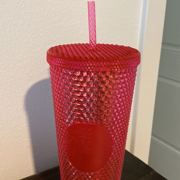 Hot Pink Studded Starbucks Cup - Picture 2 of 4